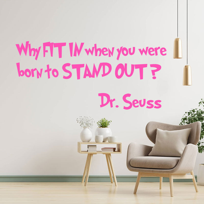 dr seuss quote wall sticker
