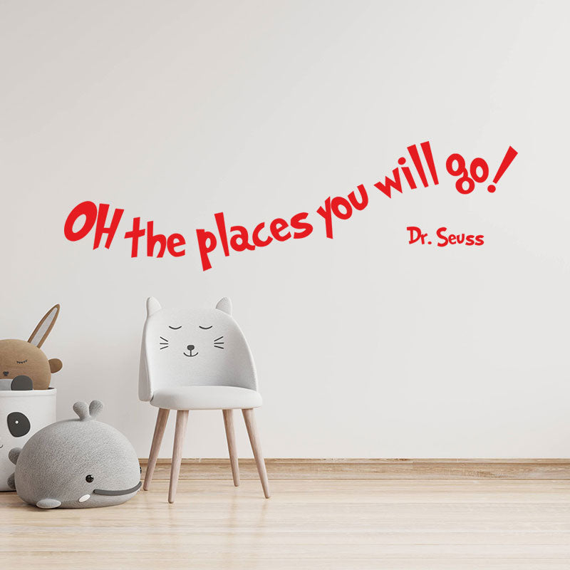 oh the places you will wall sticker
