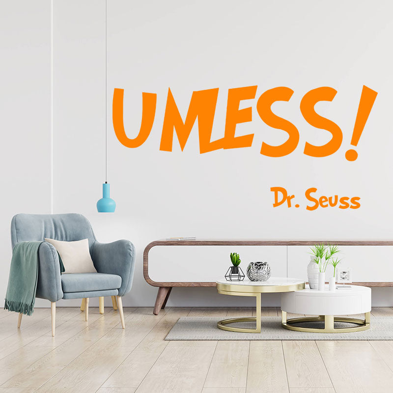 unless dr seuss wall sticker