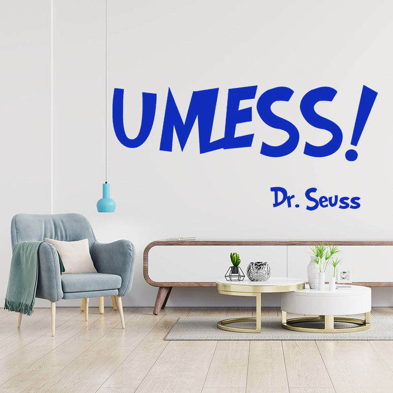 unless dr seuss wall sticker