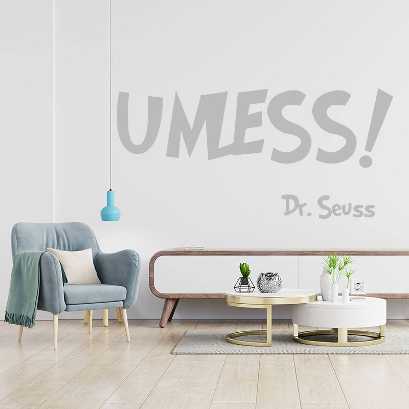 unless dr seuss wall sticker