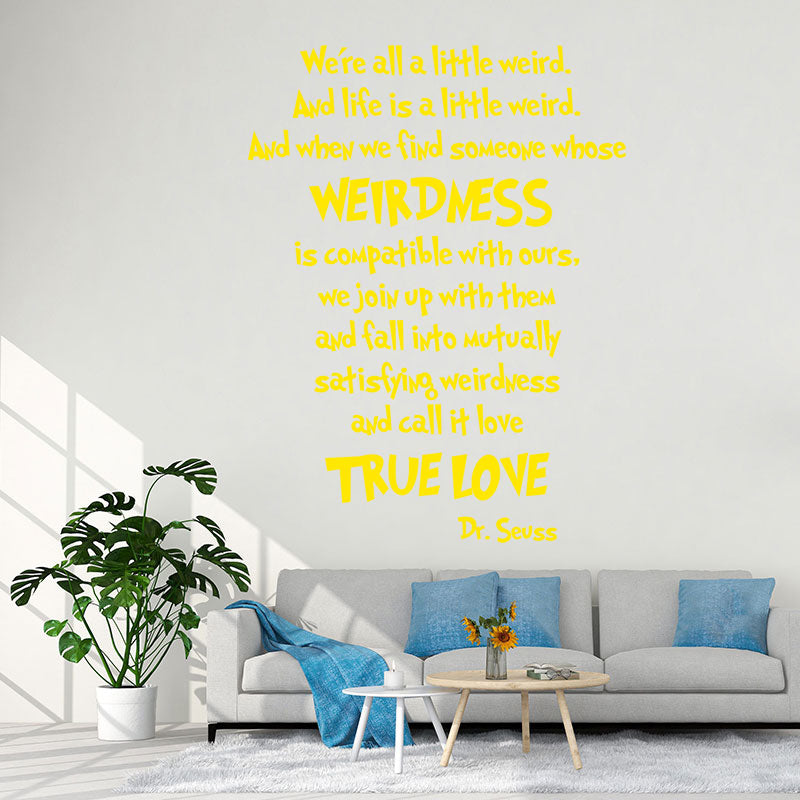 we are all a little wall sticker