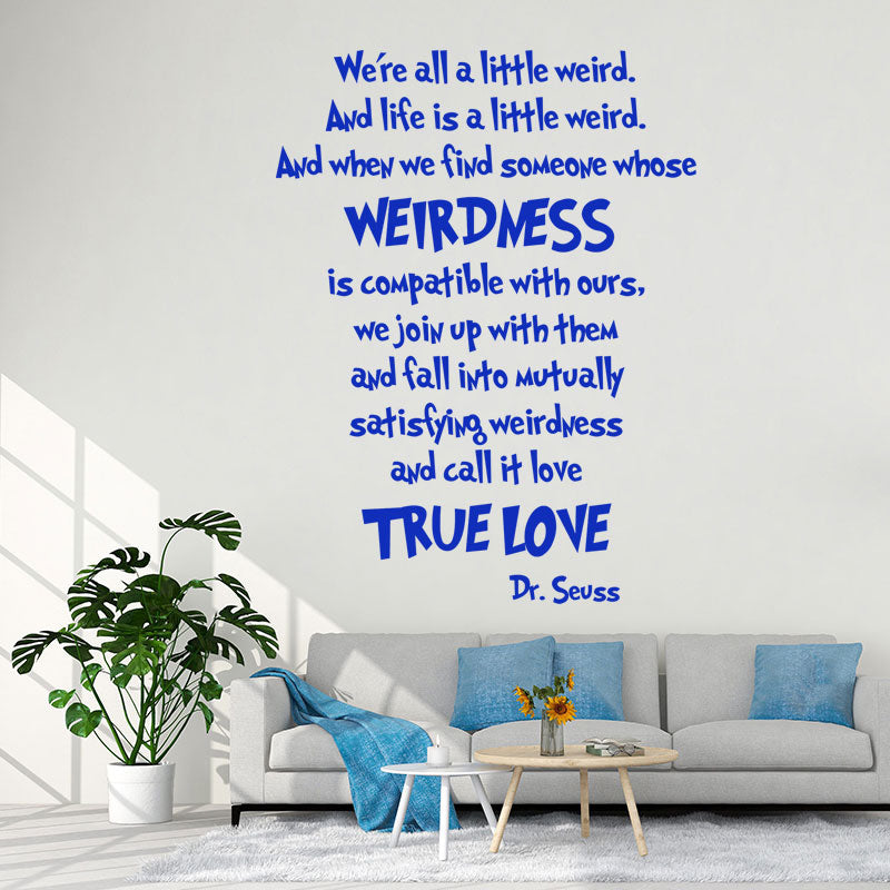 we are all a little wall sticker