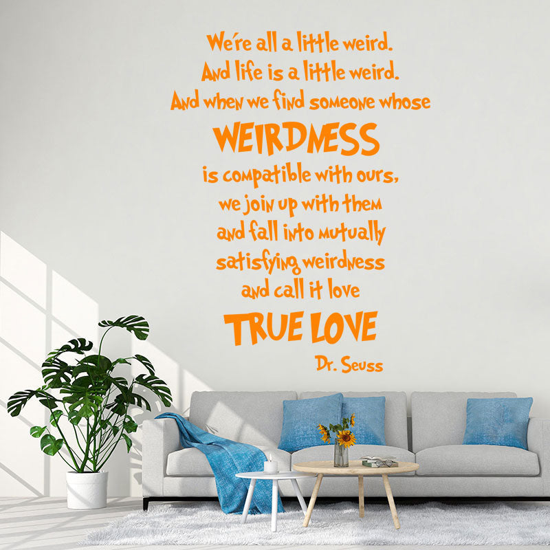 we are all a little wall sticker