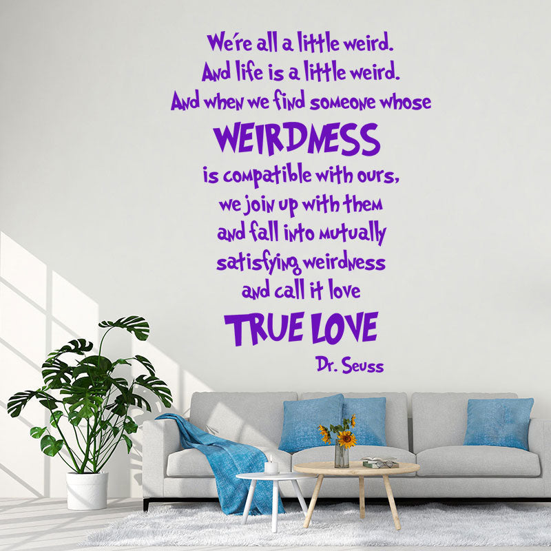 we are all a little wall sticker