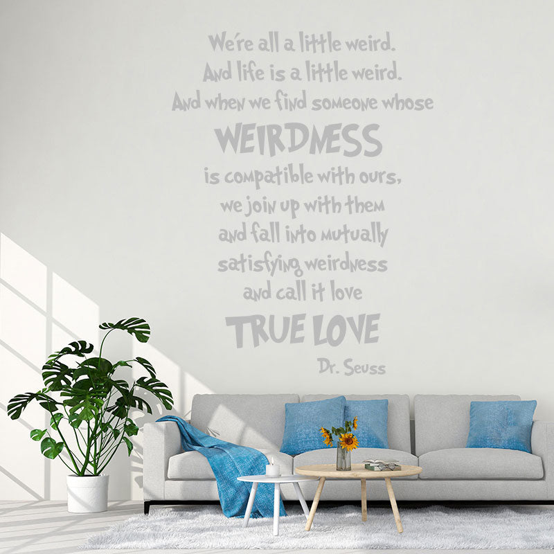 we are all a little wall sticker