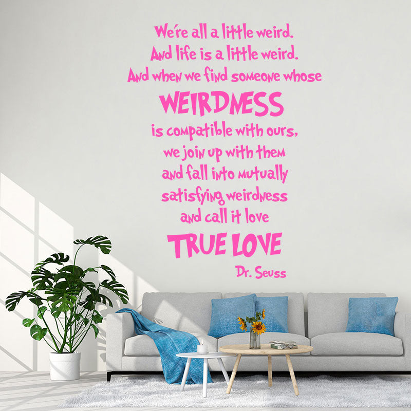 we are all a little wall sticker