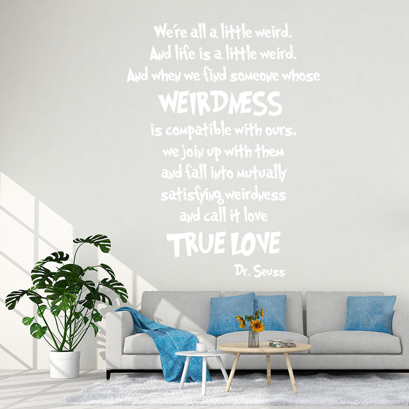 we are all a little wall sticker