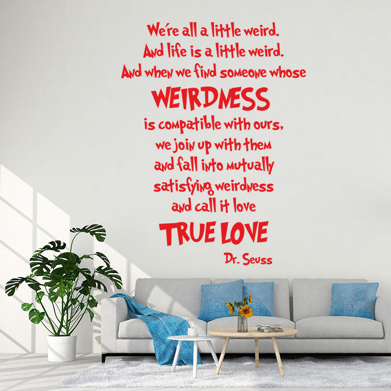 we are all a little wall sticker