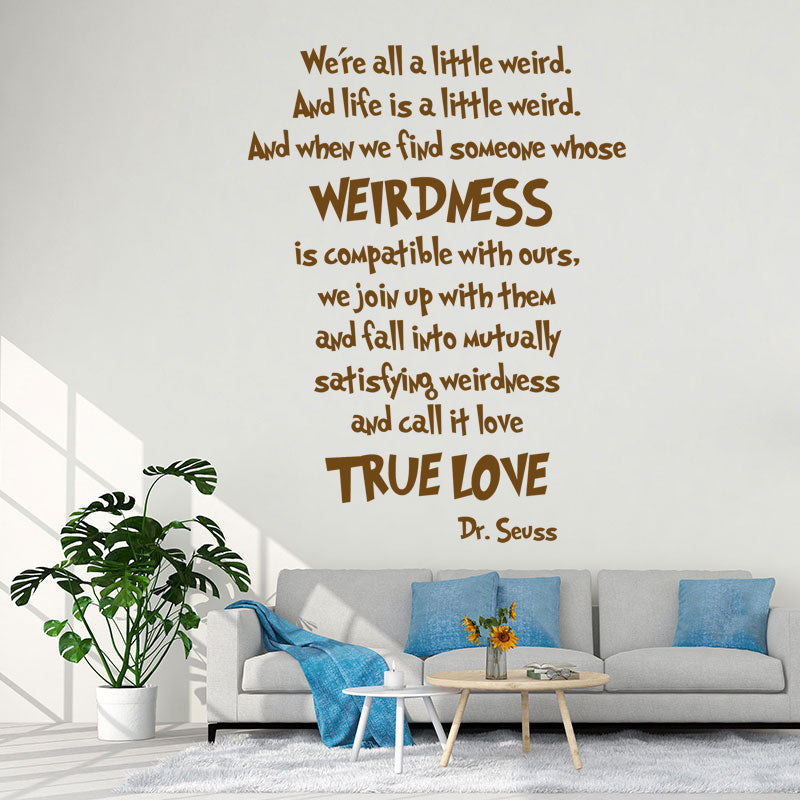 we are all a little wall sticker