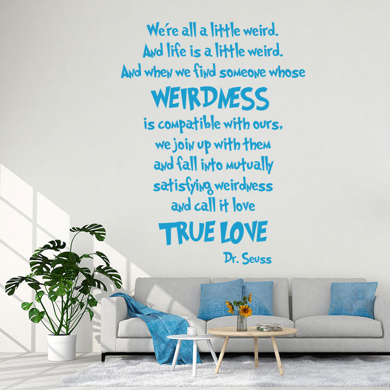 we are all a little wall sticker