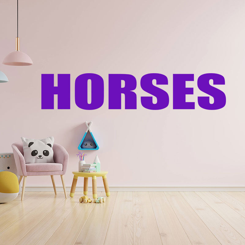 horses sticker motorhome or wall sticker