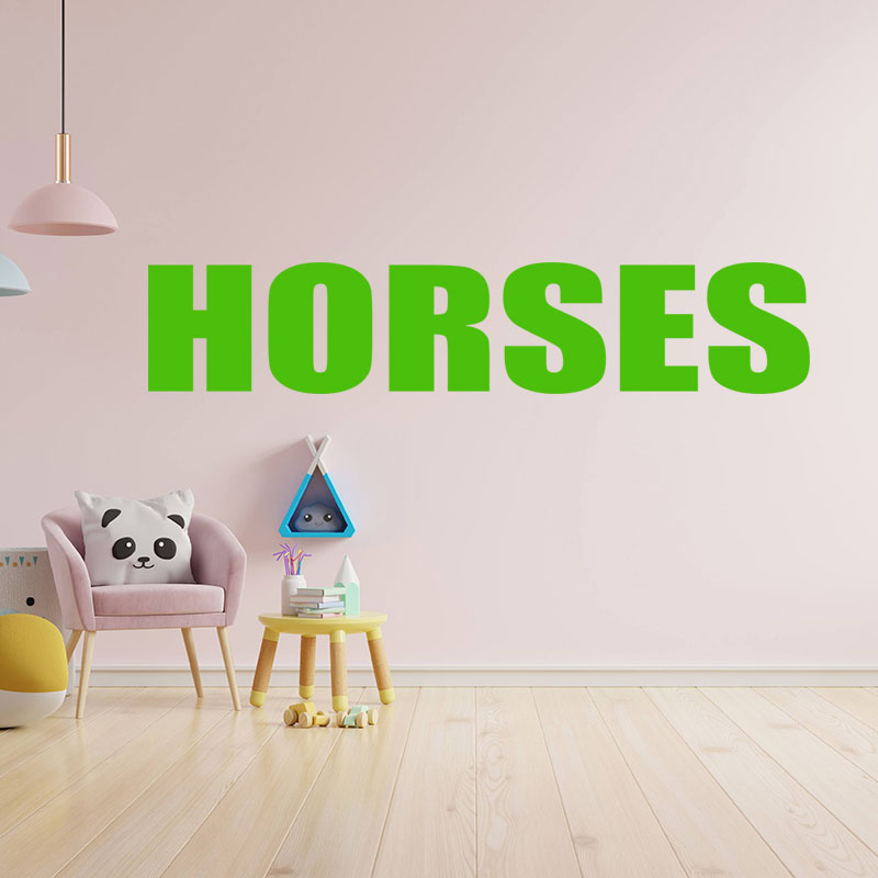 horses sticker motorhome or wall sticker
