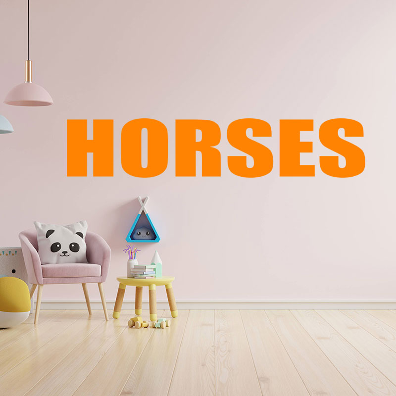 horses sticker motorhome or wall sticker