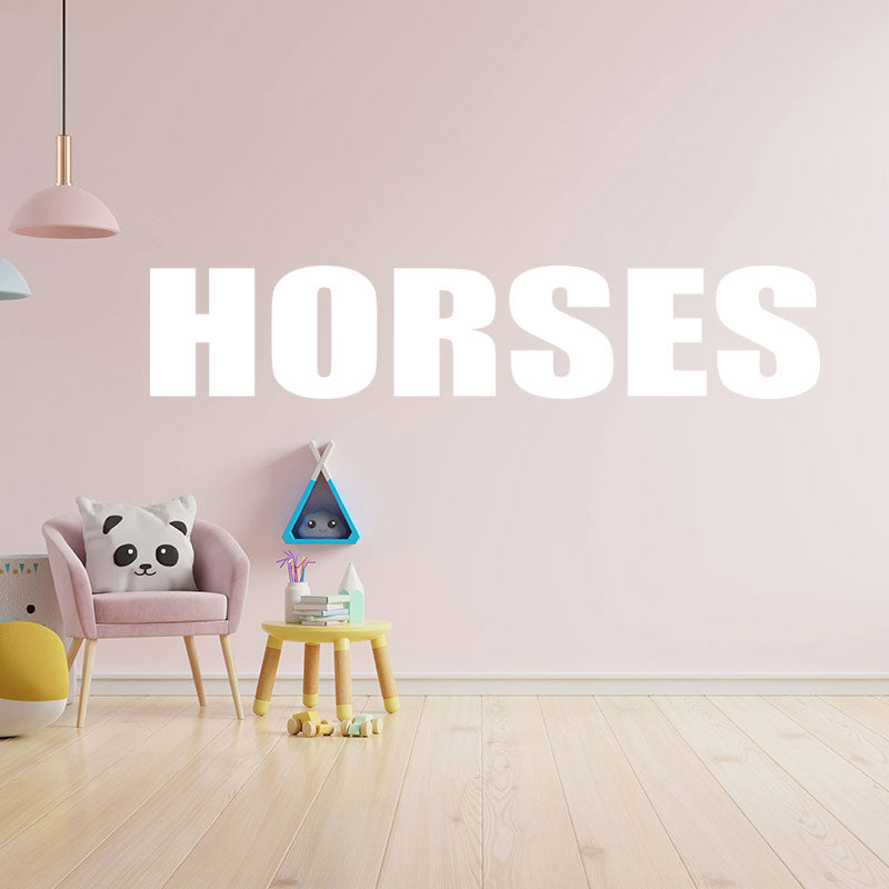 horses sticker motorhome or wall sticker