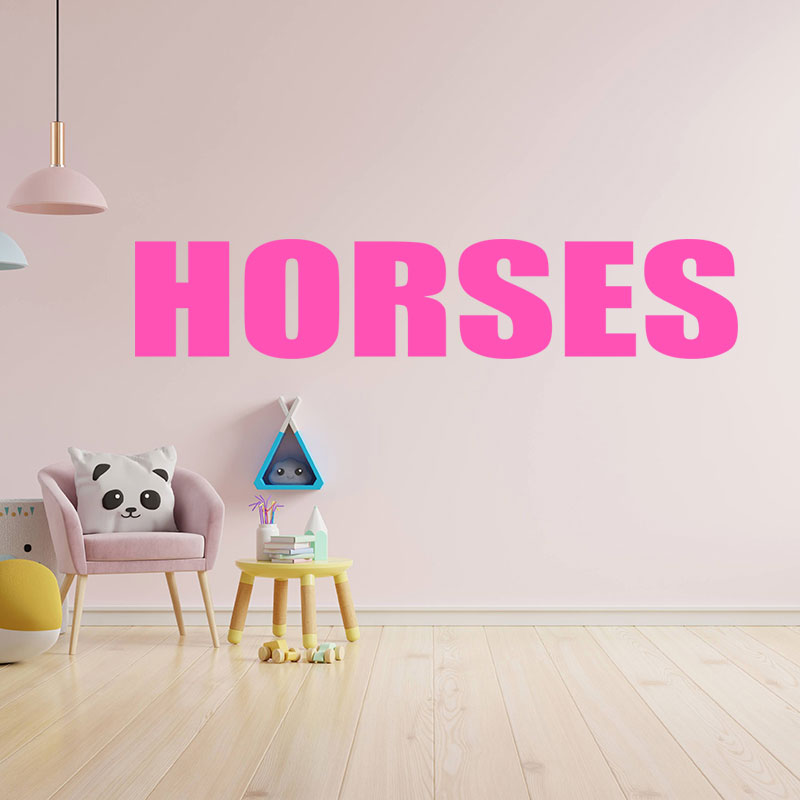 horses sticker motorhome or wall sticker