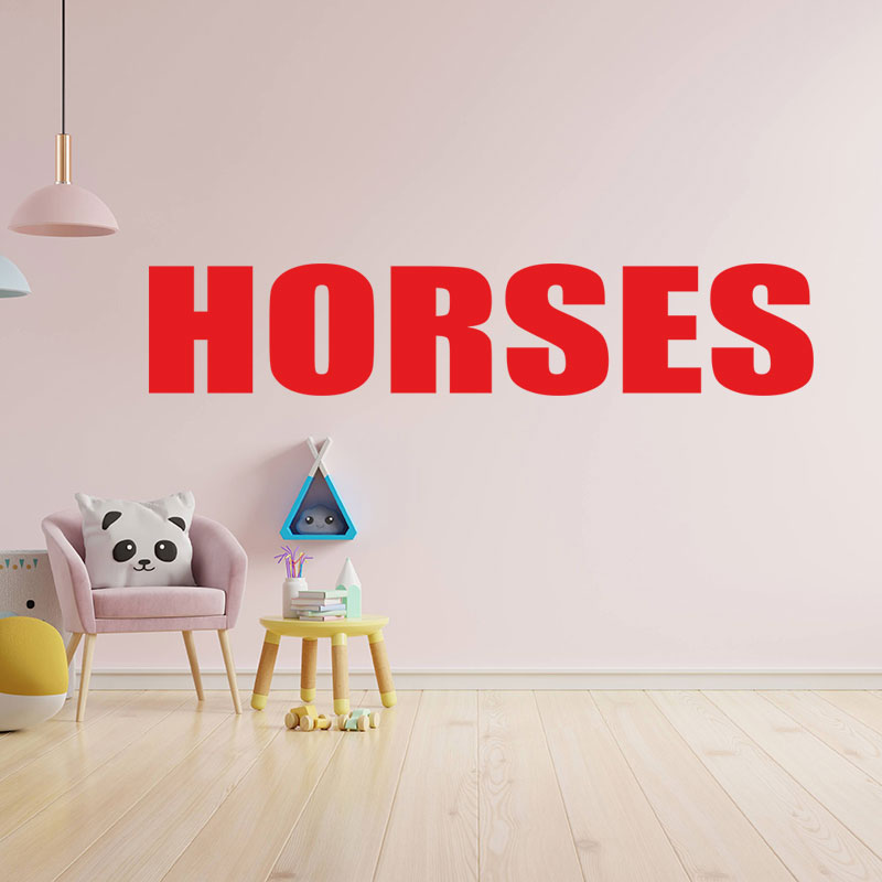 horses sticker motorhome or wall sticker