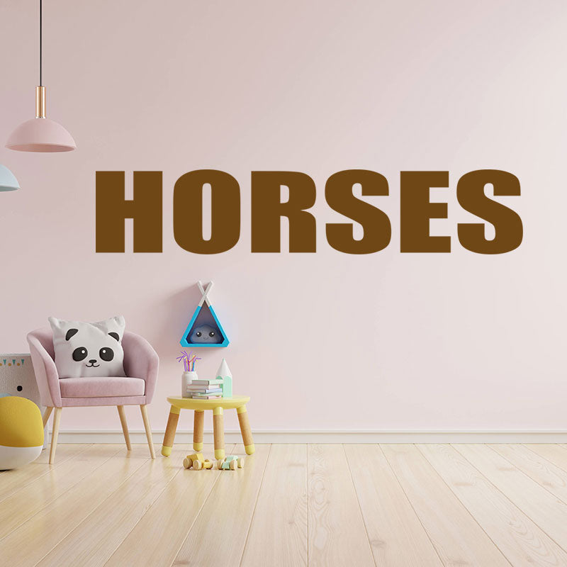 horses sticker motorhome or wall sticker