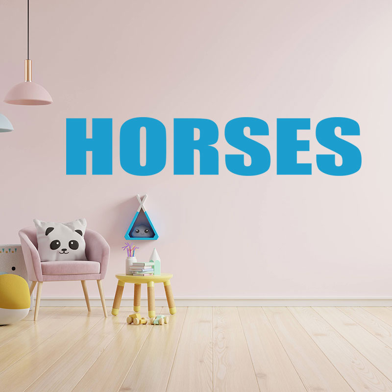 horses sticker motorhome or wall sticker