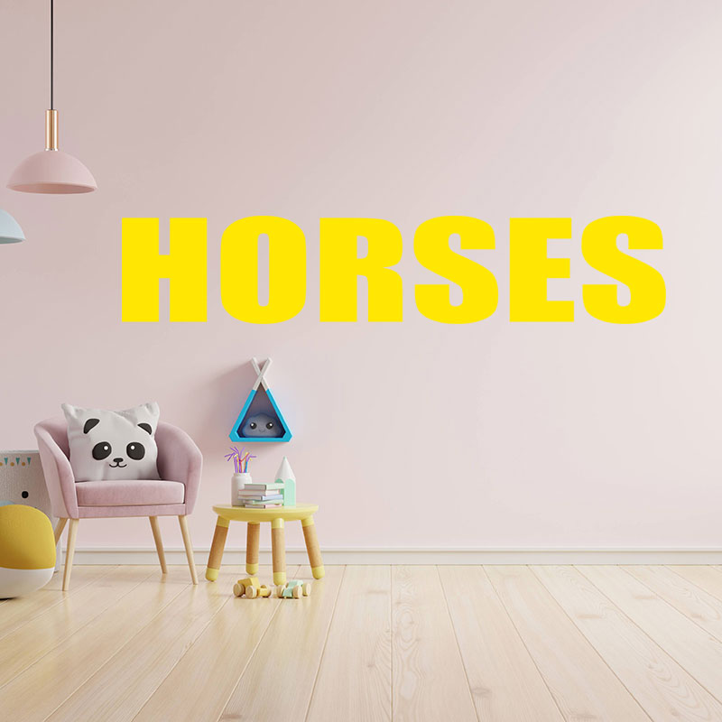 horses sticker motorhome or wall sticker
