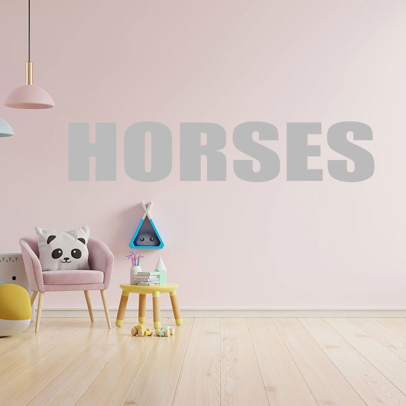horses sticker motorhome or wall sticker