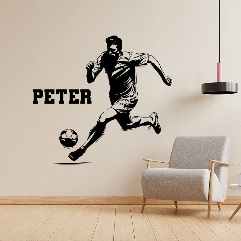 custom football name sticker