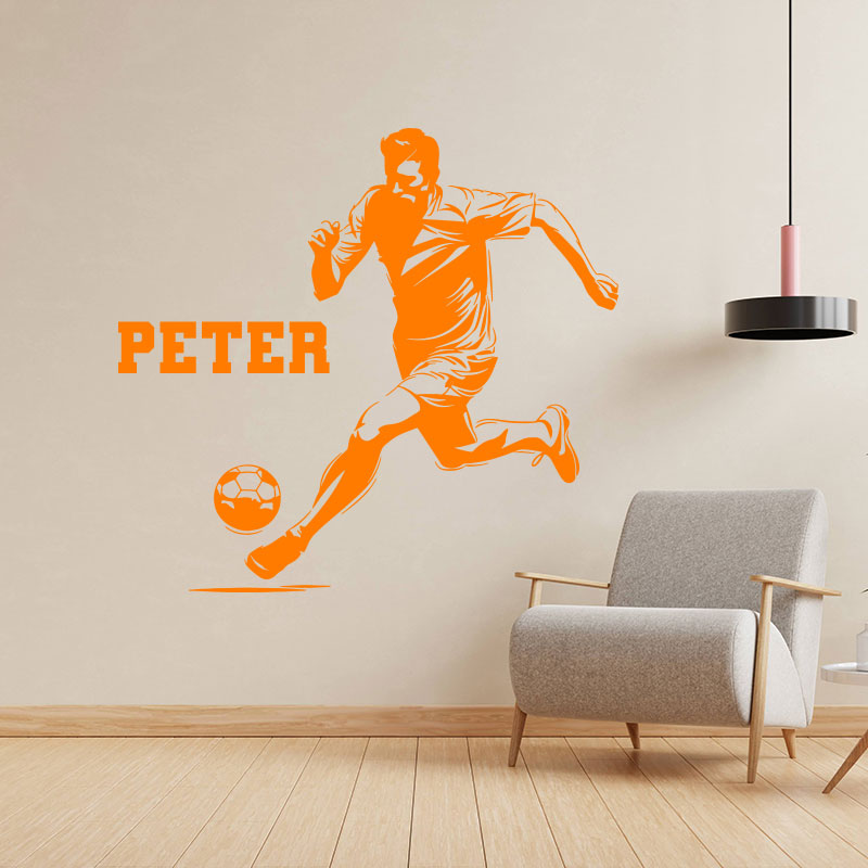 custom football name sticker