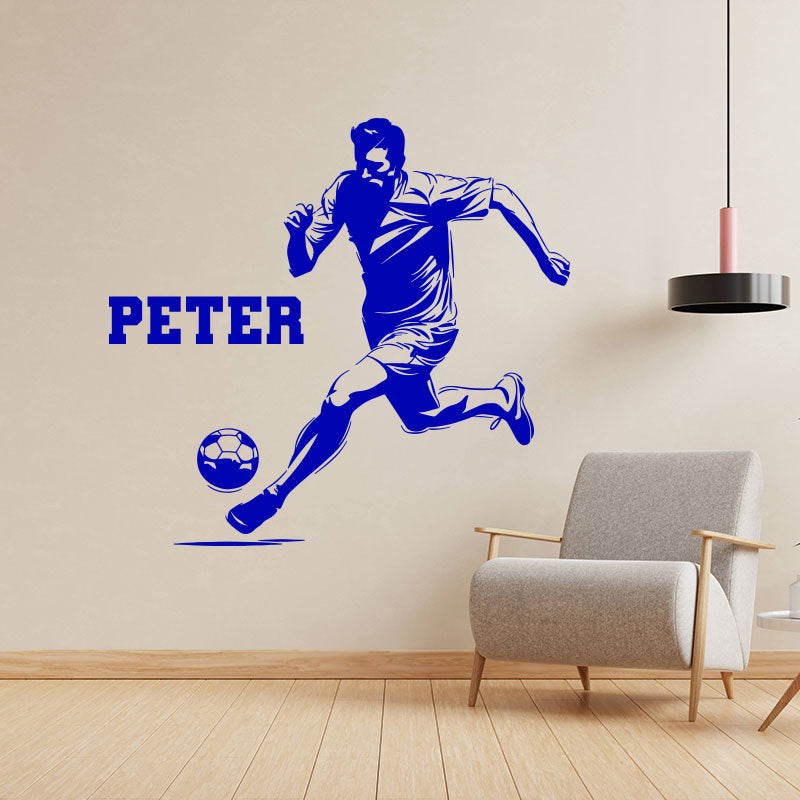 custom football name sticker