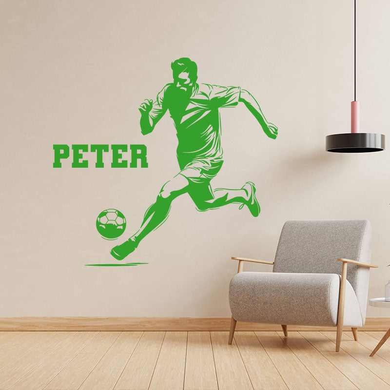 custom football name sticker