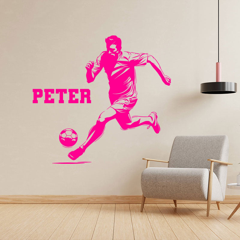 custom football name sticker
