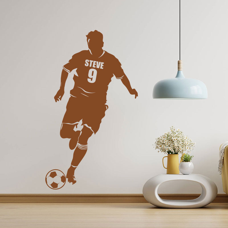 personalied name football decal