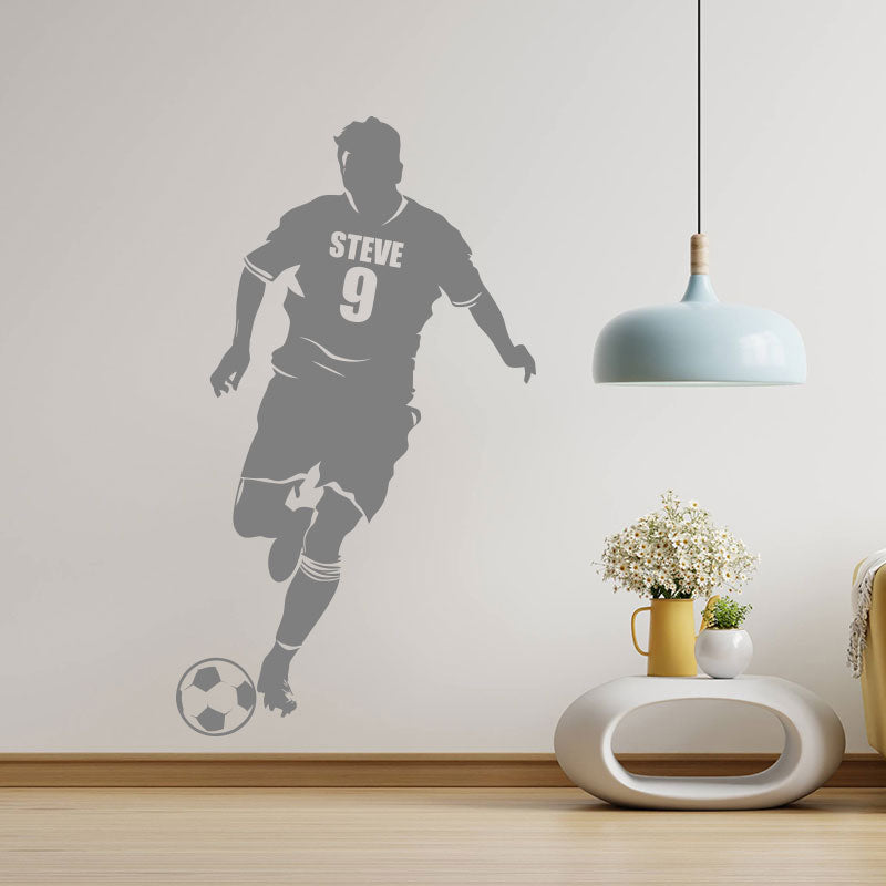 personalied name football decal