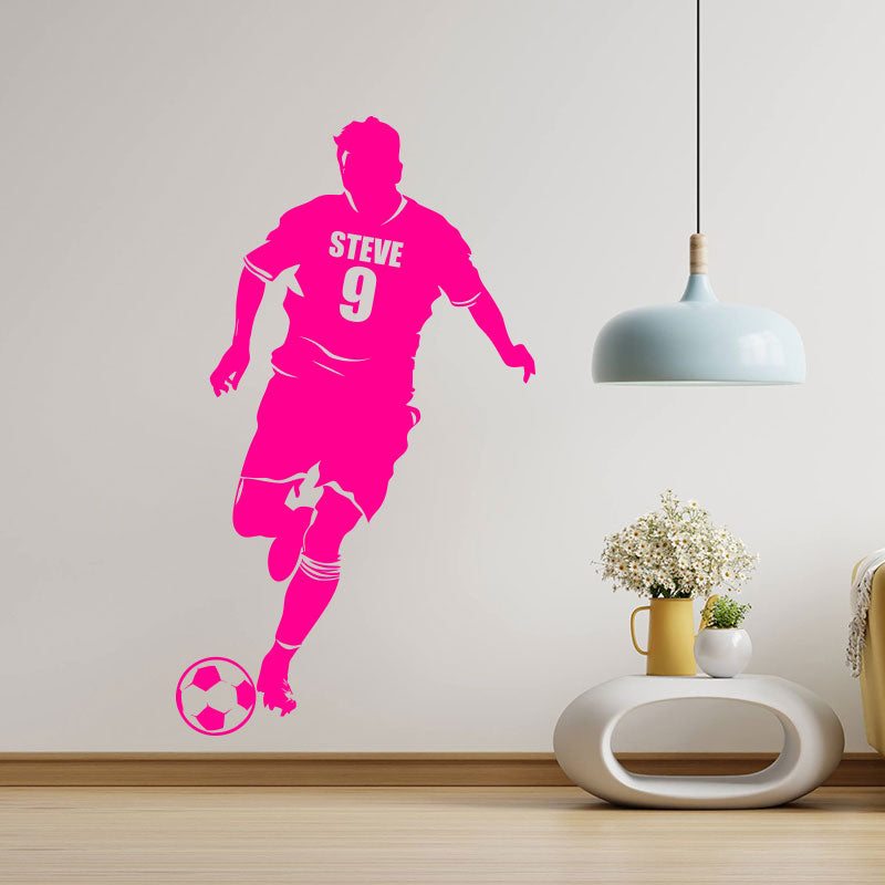 personalied name football decal