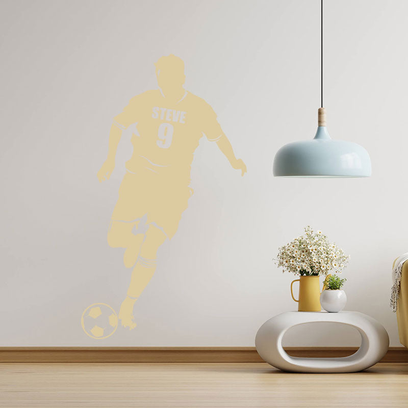 personalied name football decal