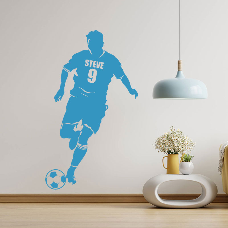 personalied name football decal