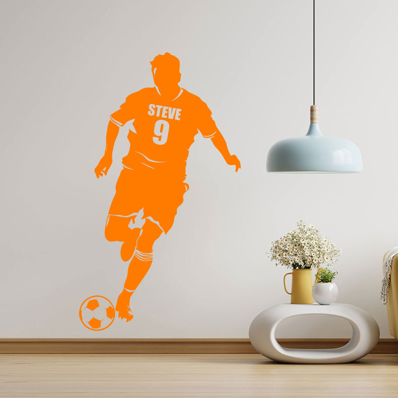 personalied name football decal