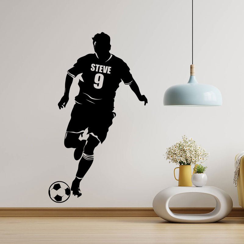 personalied name football decal