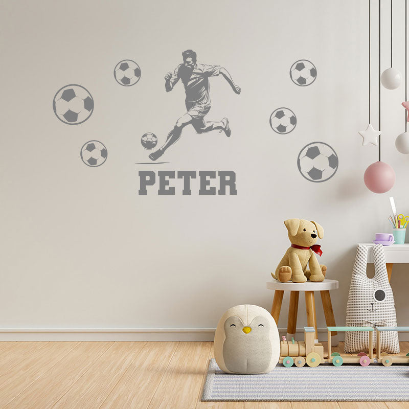 personalised football wall decal