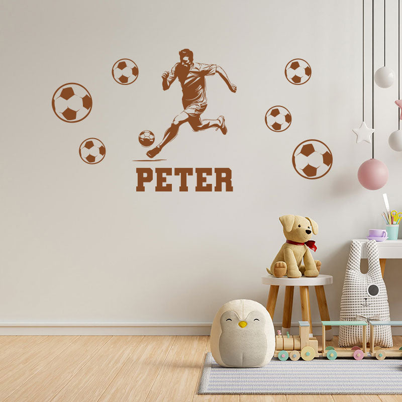 personalised football wall decal