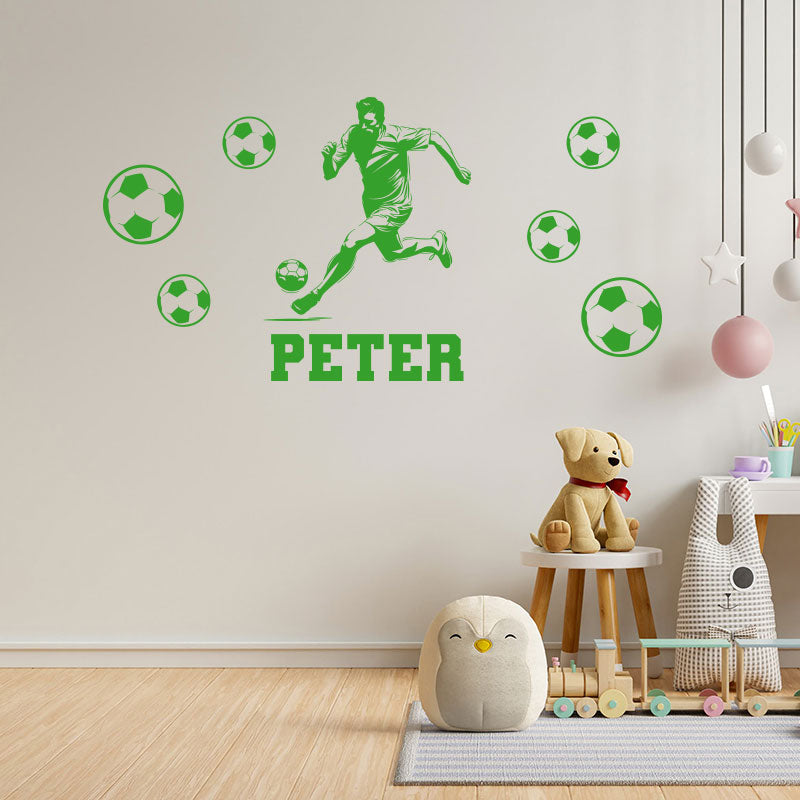 personalised football wall decal