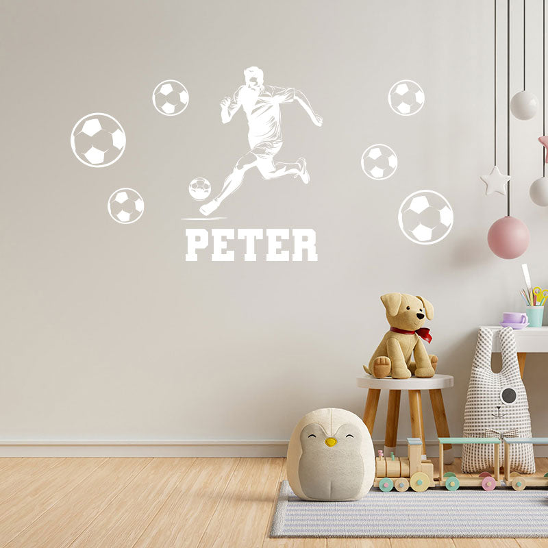personalised football wall decal