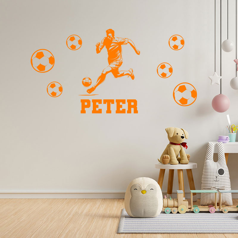 personalised football wall decal