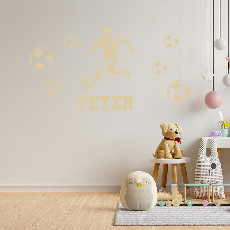 personalised football wall decal