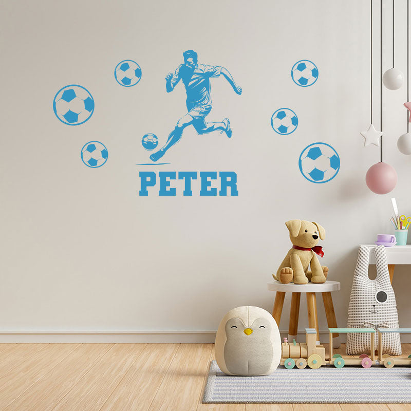 personalised football wall decal