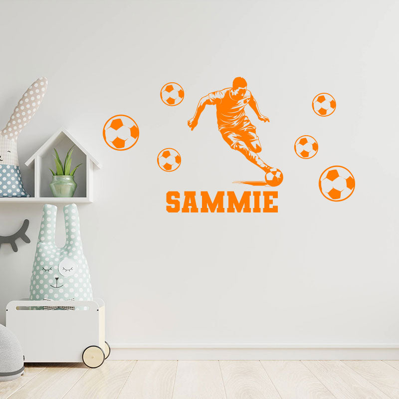 custom football wall sticker