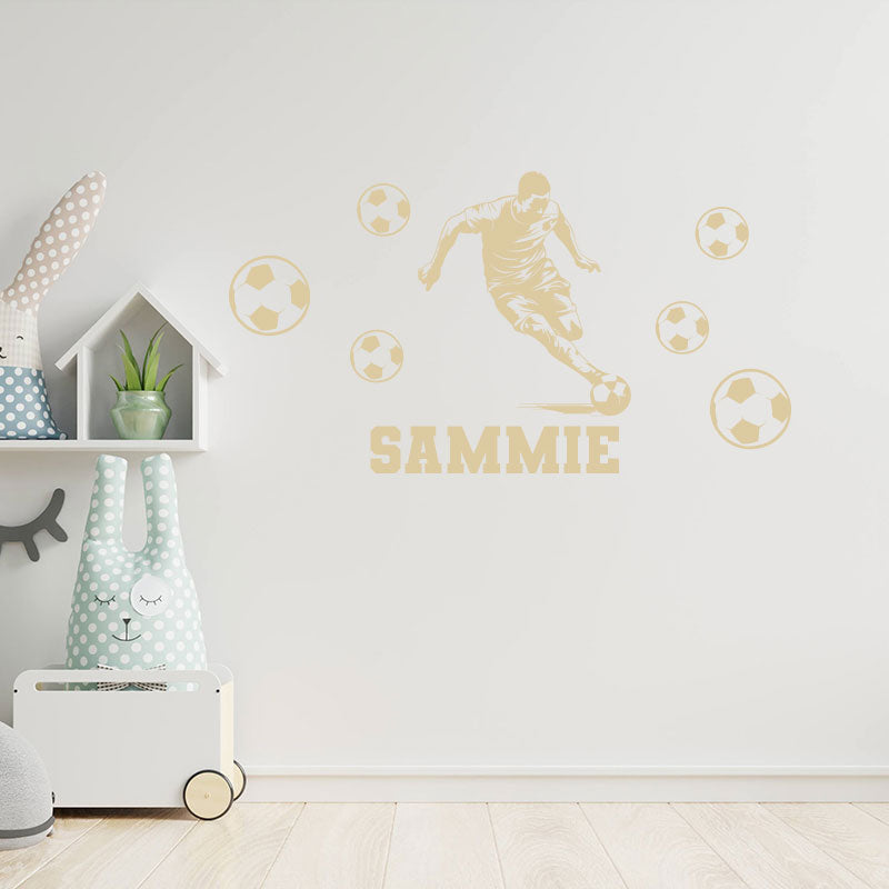 custom football wall sticker