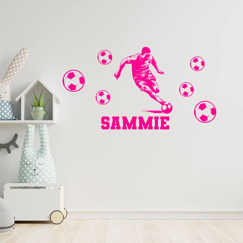 custom football wall sticker