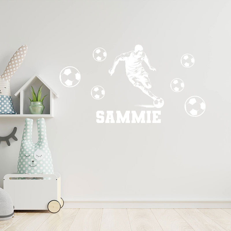 custom football wall sticker