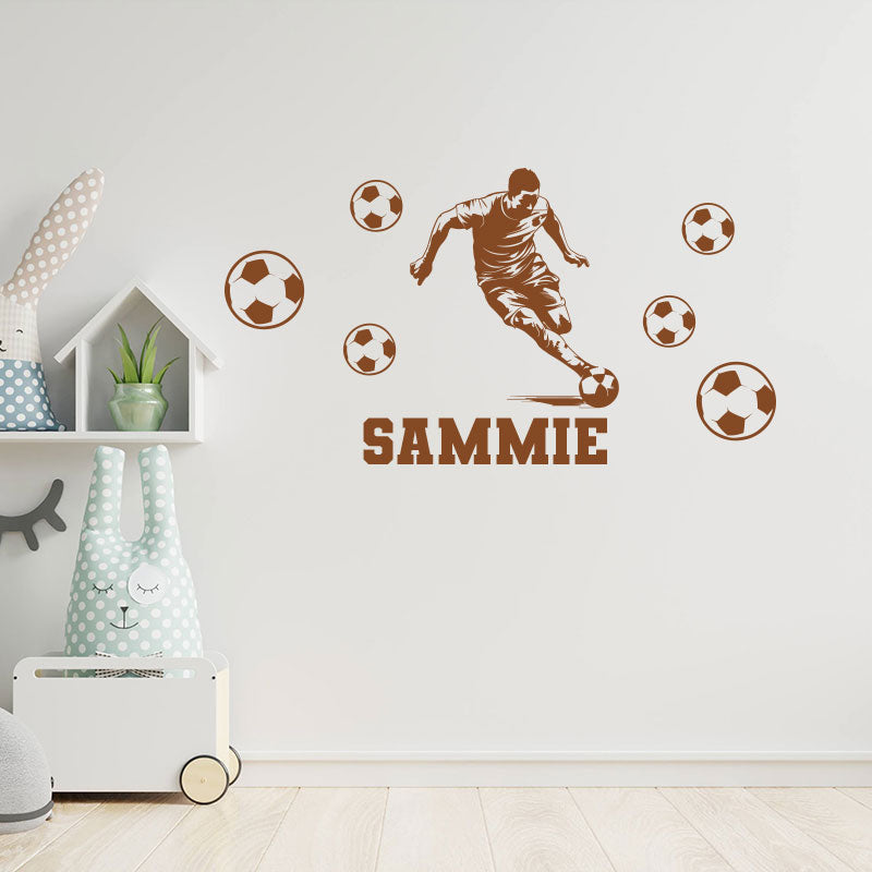 custom football wall sticker