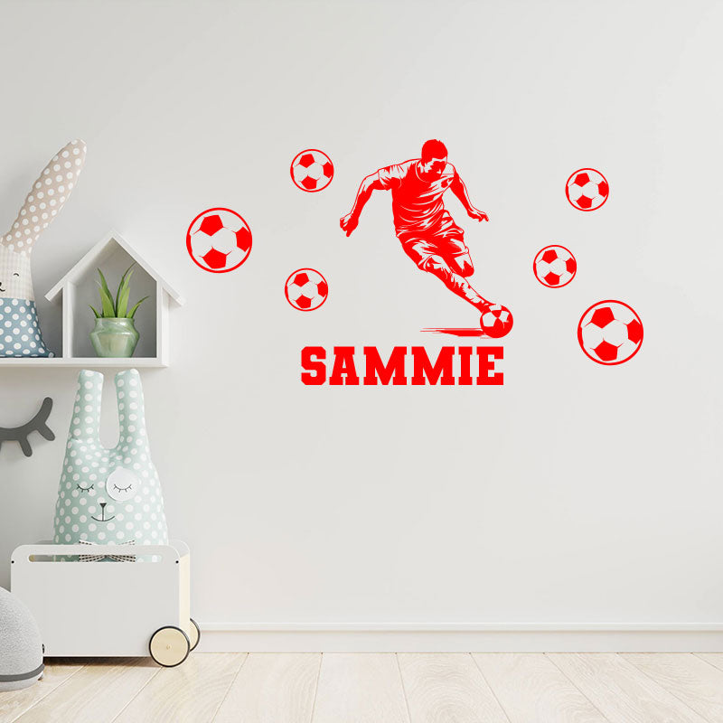 custom football wall sticker